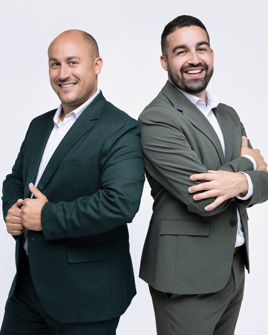 Jérémy et Brian, co-fondateurs de Mascarel Immobilier
